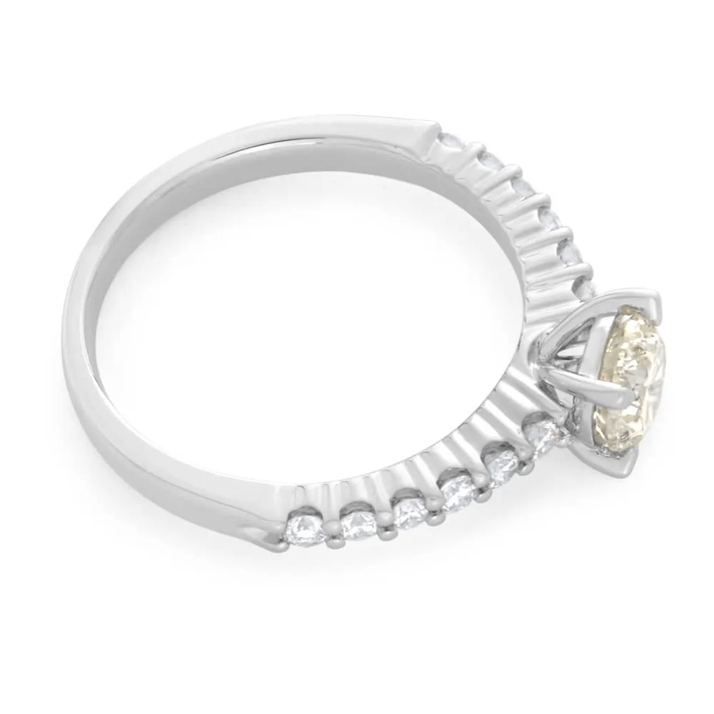 18ct White Gold Ring With 1 Carat Of Brilliant Cut Diamonds