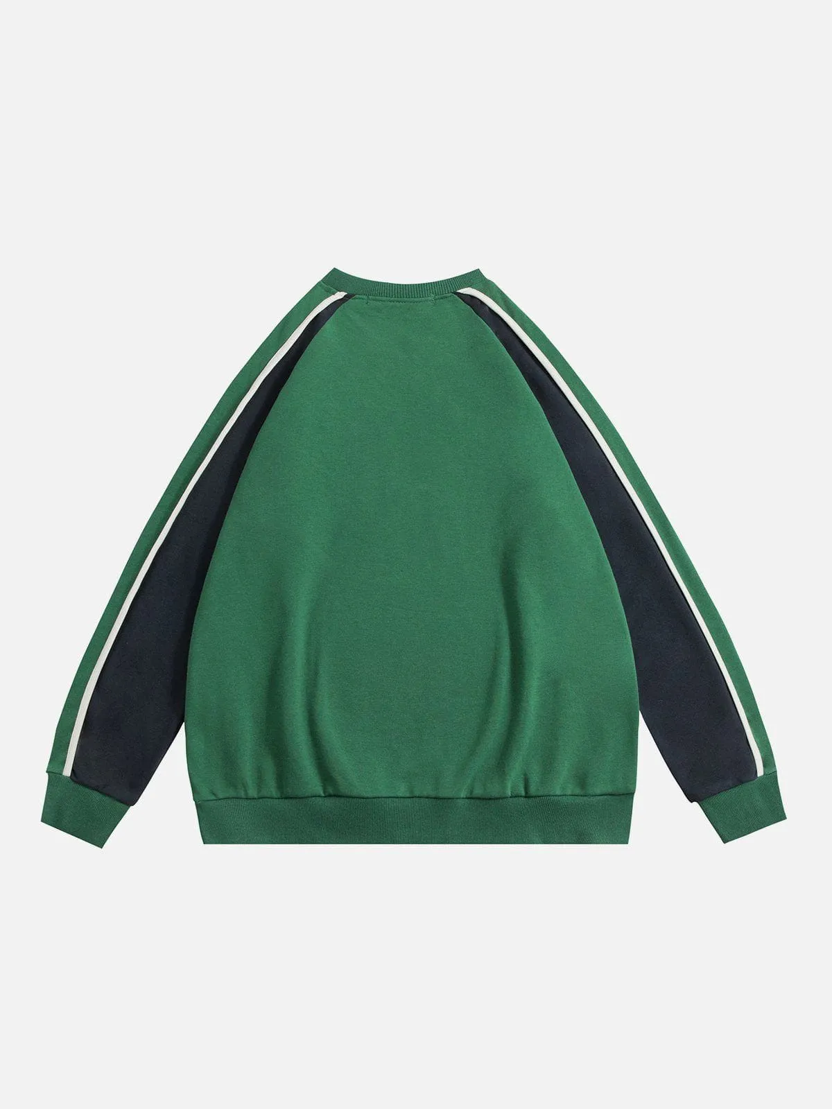 AlanBalen® - Colorblock Letter Print Sweatshirt