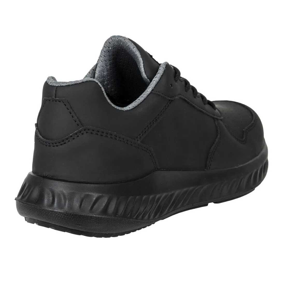 BA063-43 Slipbuster Recycled Microfibre Trainers Matte Black 43