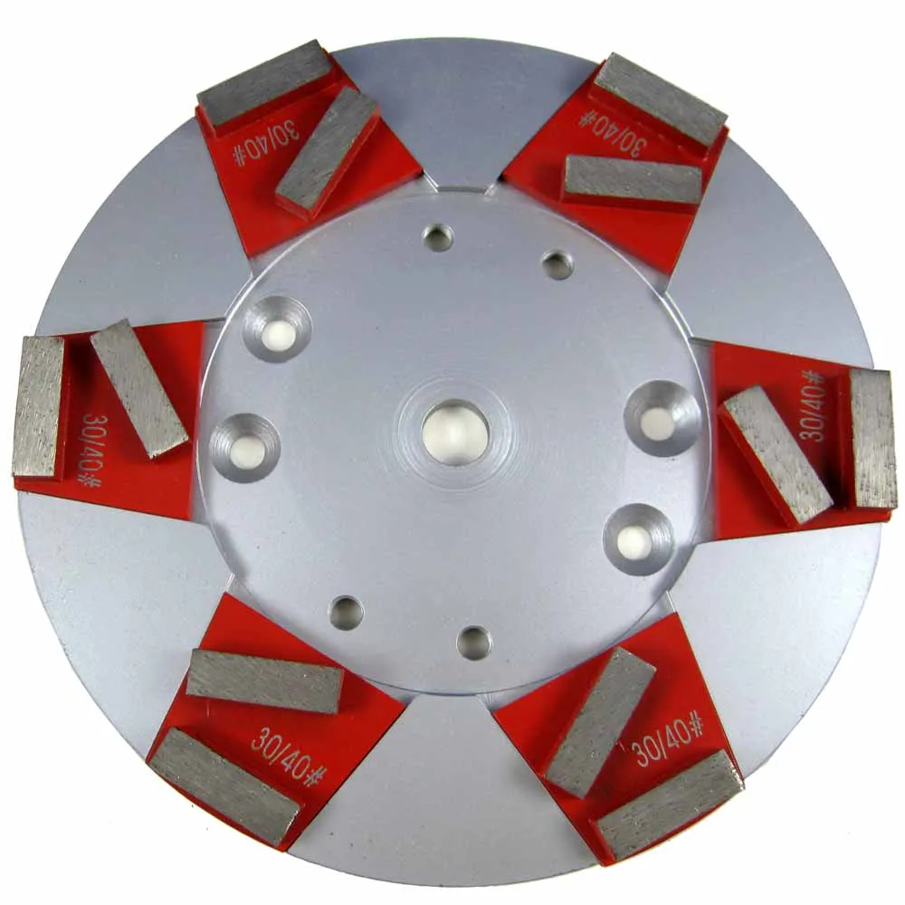 Diamond Concrete Floor Grinding Plate 10 inch (Wedged)