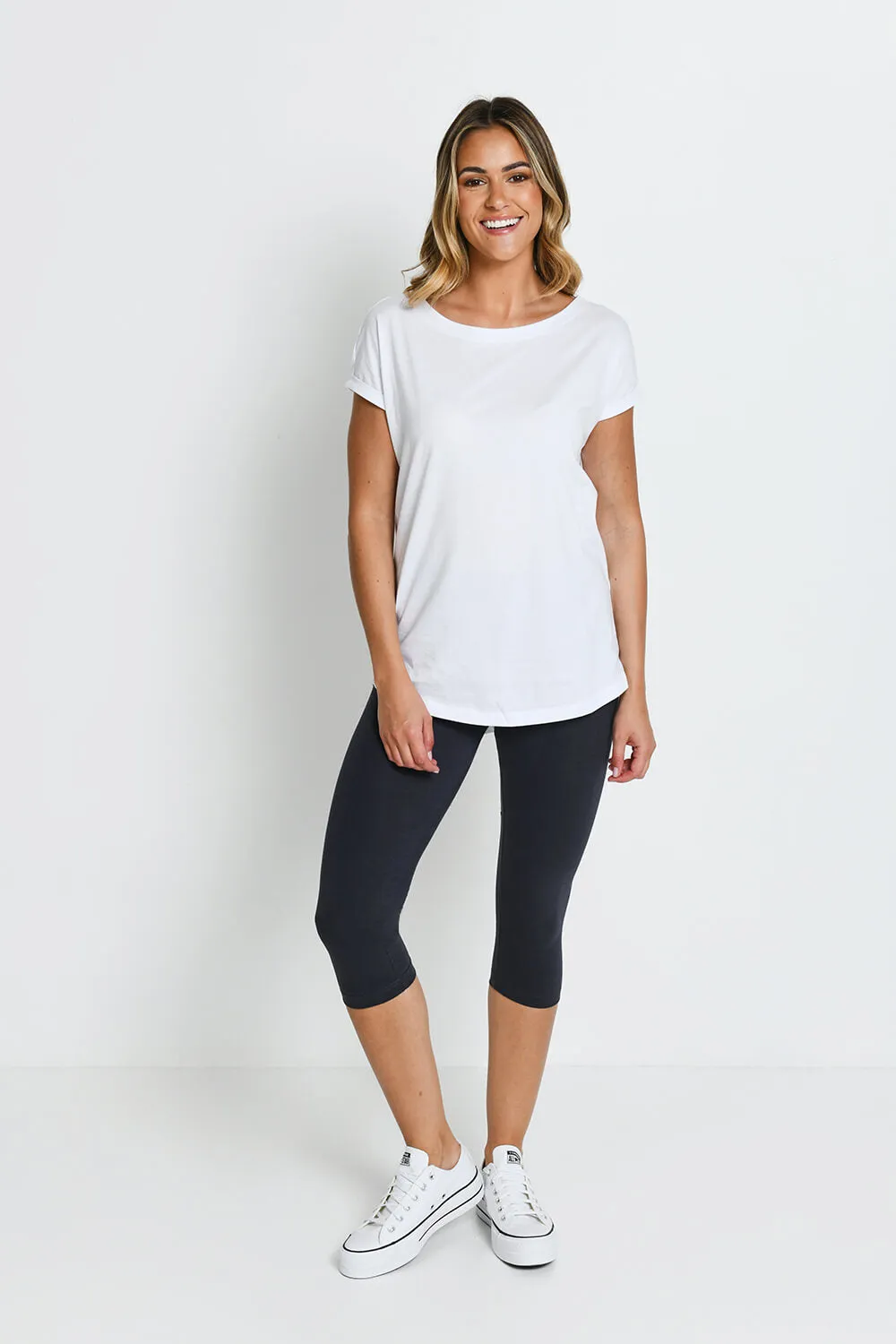 Everyday Cropped Leggings - Odyssey Grey