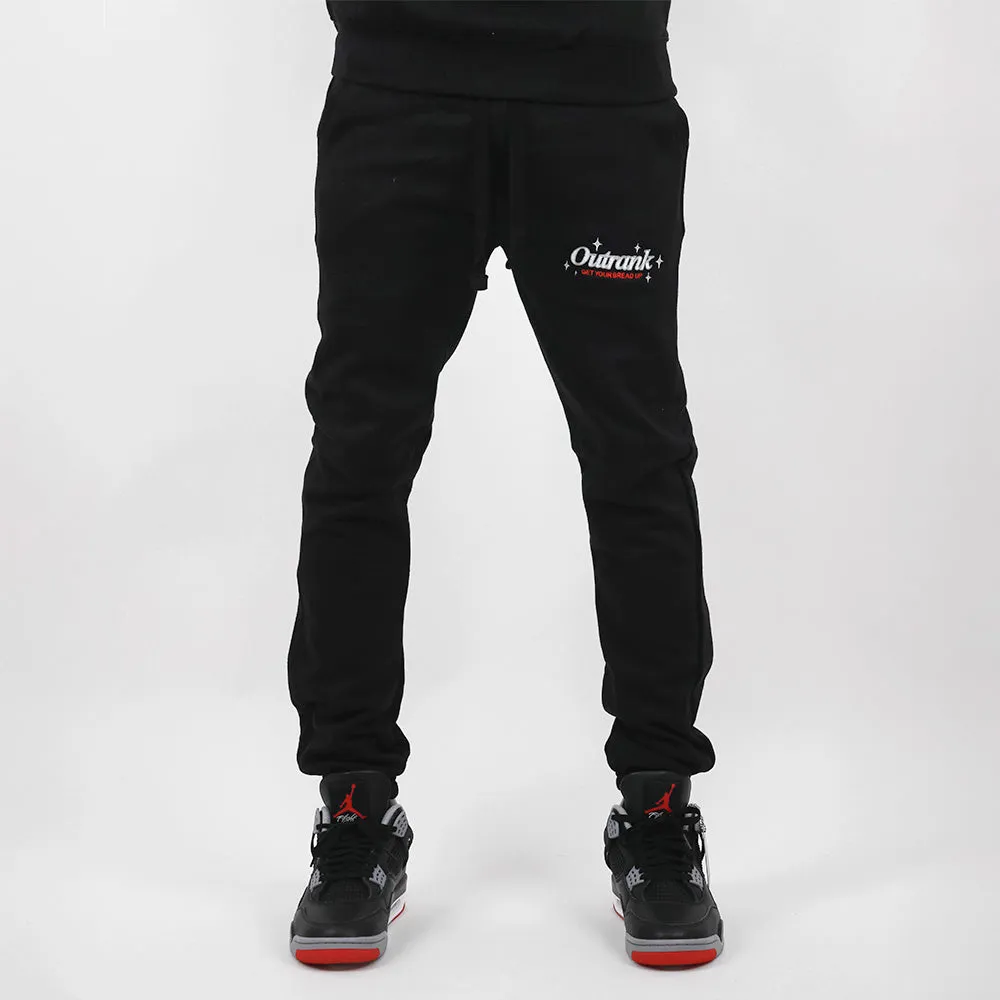 Get Your Bread Up Embroidered Joggers