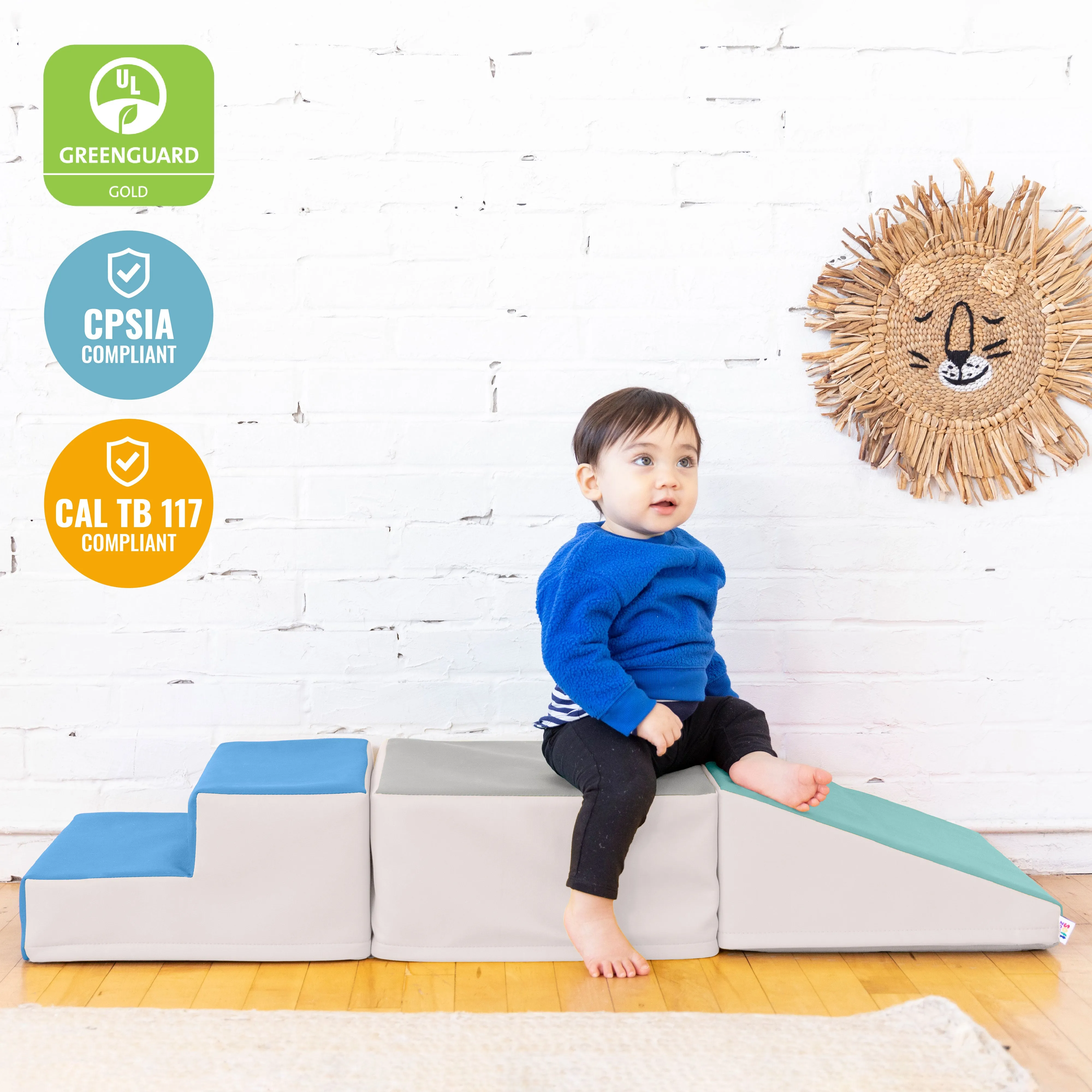 Junior Little Me Climb Crawl and Slide, Beginner Playset, 3-Piece