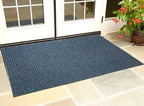 Kuber Industries PVC Door Mat - 35" x 24", Grey