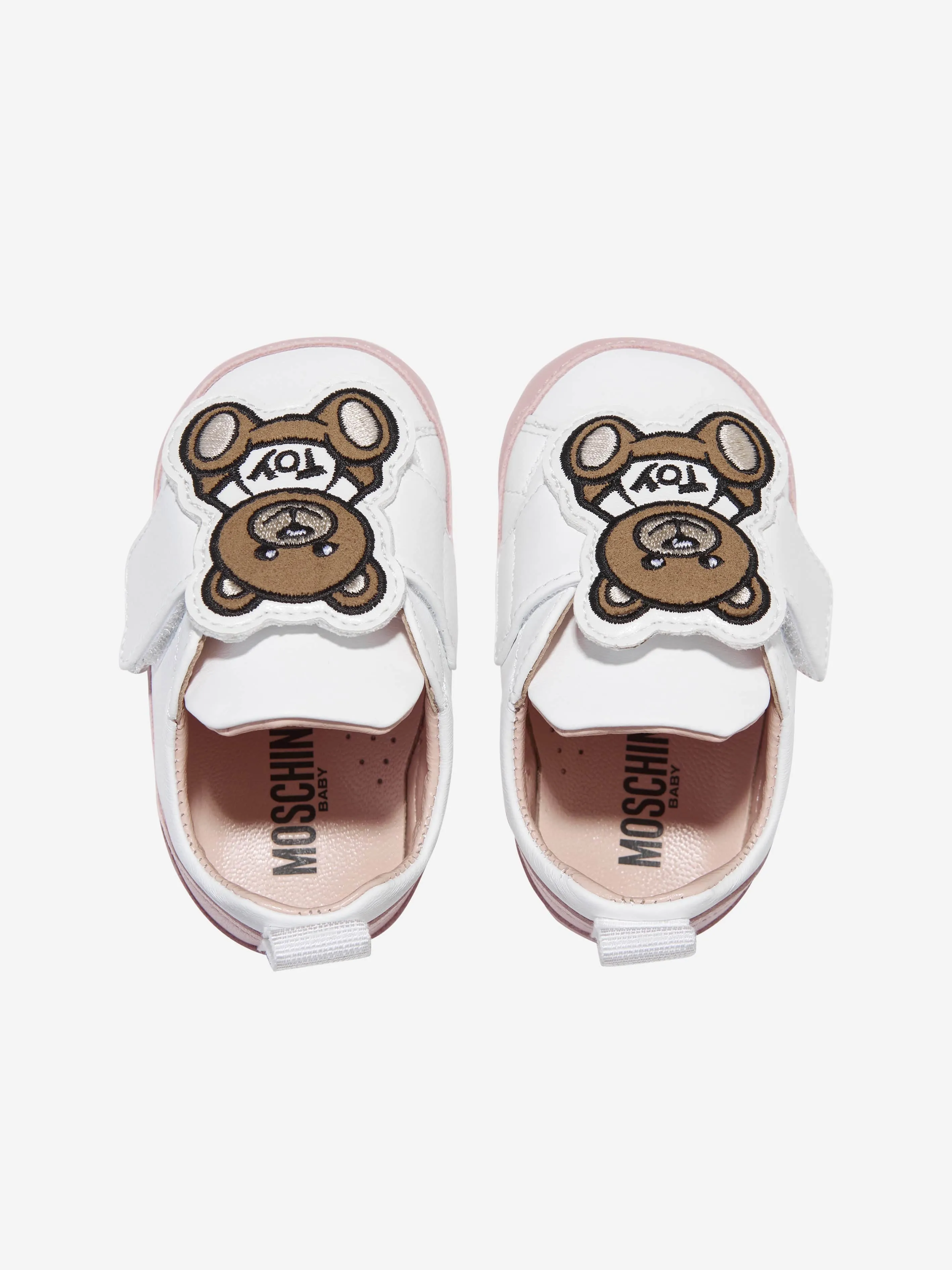 Moschino Baby Girls Teddy Bear Trainers in White