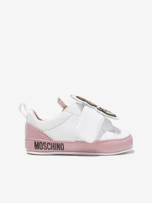 Moschino Baby Girls Teddy Bear Trainers in White