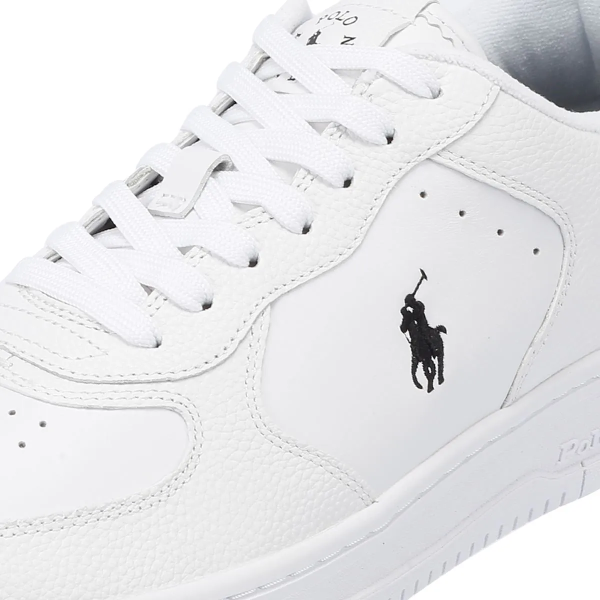 Ralph Lauren Masters Court Low White/Black Trainers