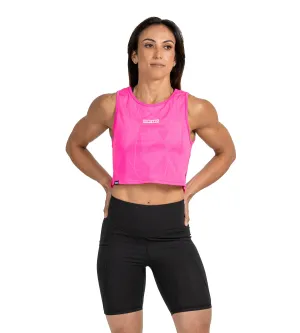 Sabre Crop Tank - Hot Pink