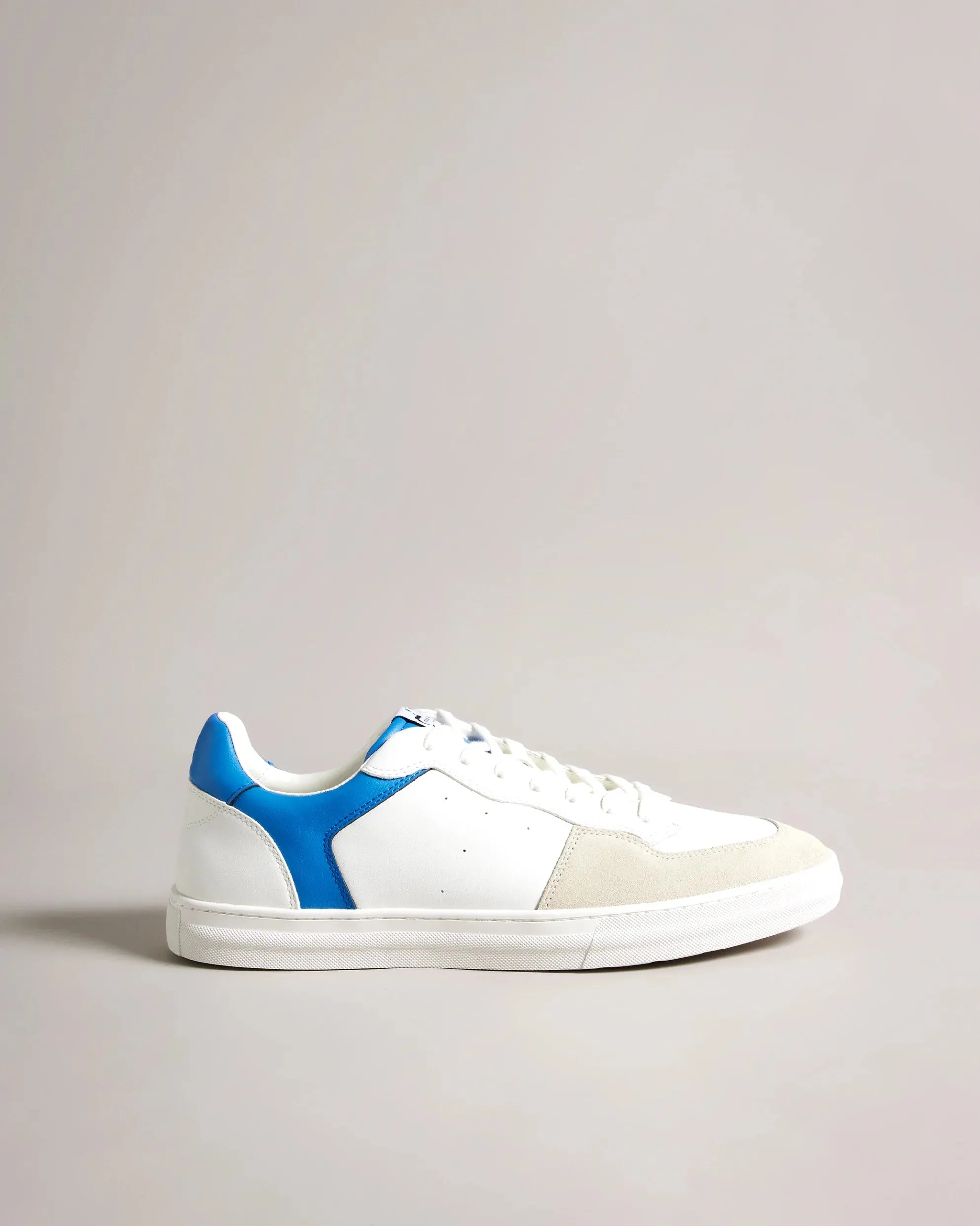 Ted Baker Barkerl Leather and Suede Trainers | Blue