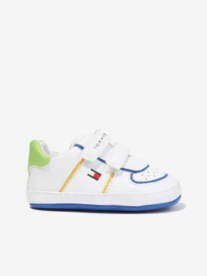 Tommy Hilfiger Baby Boys Velcro Trainers in White