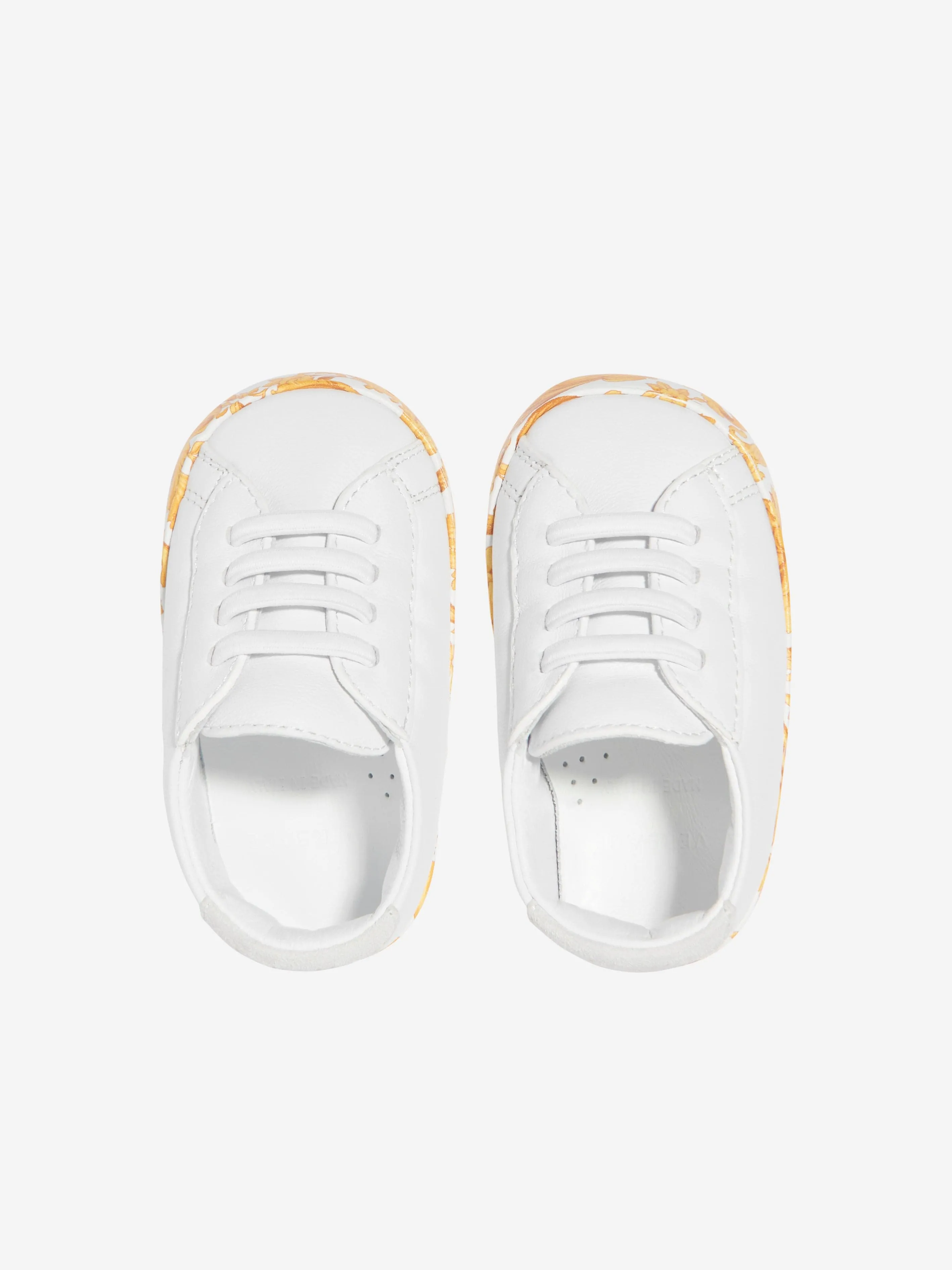 Versace Baby Barocco Trainers in White