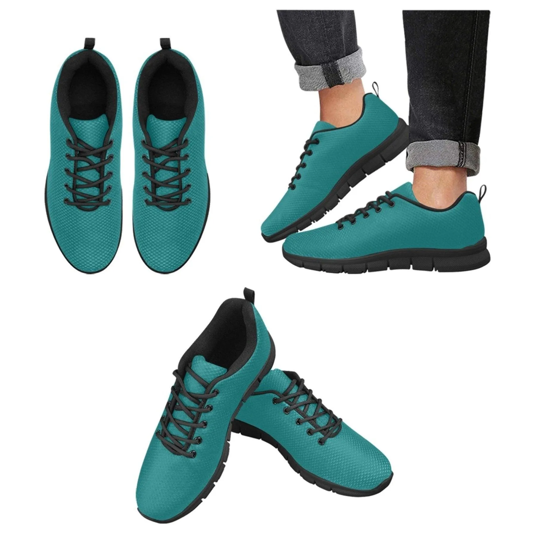 Womens Sneakers, Teal Green  Running Shoes